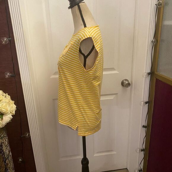 See by Chloe yellow stripe top, size US8 - Picture 3 of 8